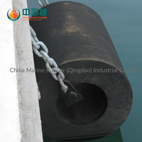 CMR-Y-1600 mm x 800 mm (OD X ID) Dock Fender Fender Rubber Bumper Marine Fender Zylindrischer Gummi